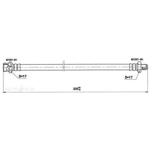 New Genuine PROTEX Hydraulic Hose - Front #H1712