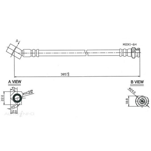 New Genuine PROTEX Hydraulic Hose - Front #H1718