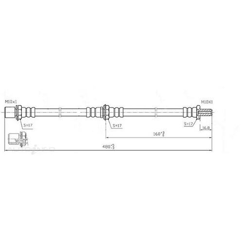 New Genuine PROTEX Hydraulic Hose - Front #H1806
