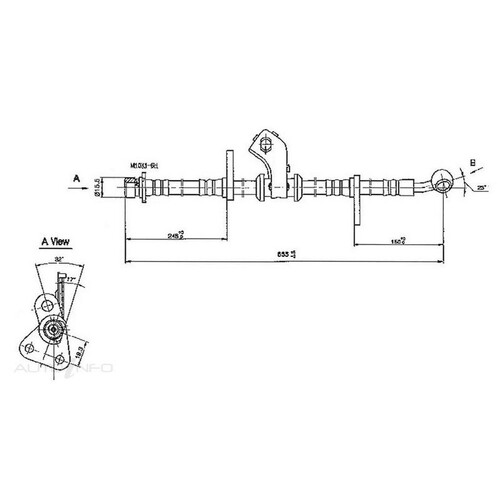 New Genuine PROTEX Hydraulic Hose - Front #H1836