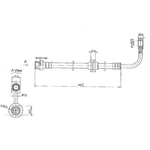 New Genuine PROTEX Hydraulic Hose - Front #H1868