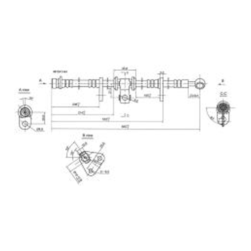 New Genuine PROTEX Hydraulic Hose - Front #H3080