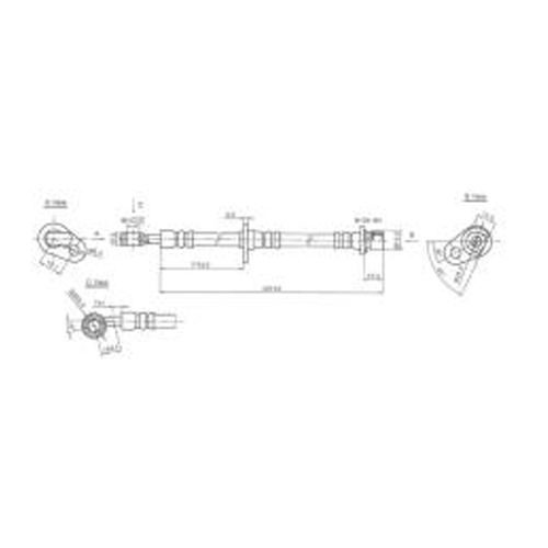 New Genuine PROTEX Hydraulic Hose - Front #H3093