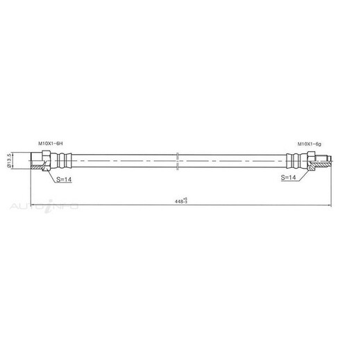 New Genuine PROTEX Hydraulic Hose - Front #H3129