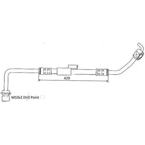 New Genuine PROTEX Hydraulic Hose - Front #H3157
