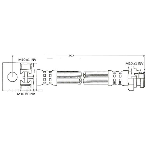 New Genuine PROTEX Hydraulic Hose - Rear #H3298