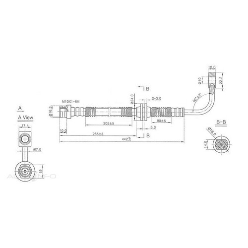 New Genuine PROTEX Hydraulic Hose - Front #H3424