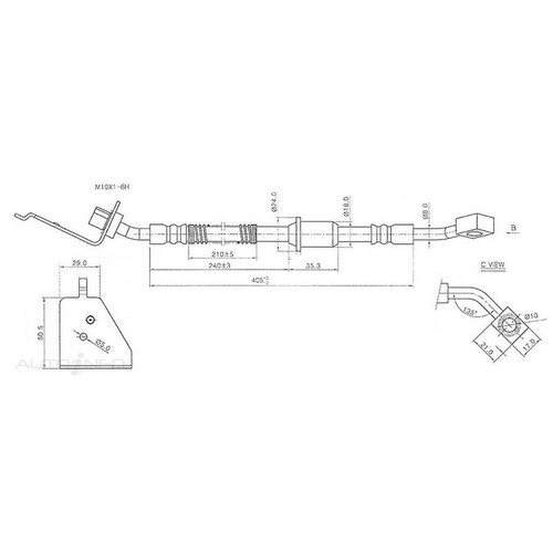 New Genuine PROTEX Hydraulic Hose - Rear #H3425