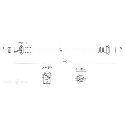 New Genuine PROTEX Hydraulic Hose - Front #H3427