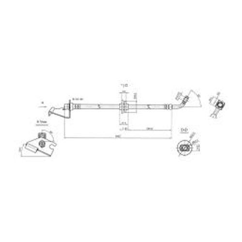 New Genuine PROTEX Hydraulic Hose - Front #H3438