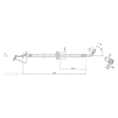 New Genuine PROTEX Hydraulic Hose - Front #H3439