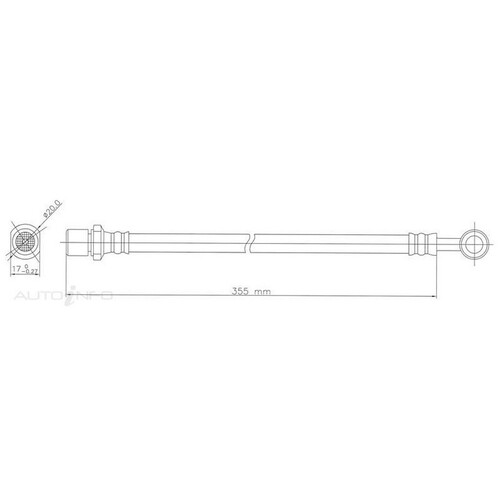 New Genuine PROTEX Hydraulic Hose #H3508