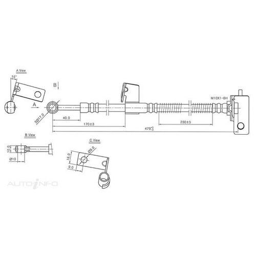 New Genuine PROTEX Hydraulic Hose - Front #H3529