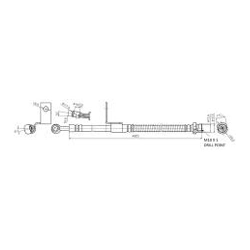 New Genuine PROTEX Hydraulic Hose - Front #H3575