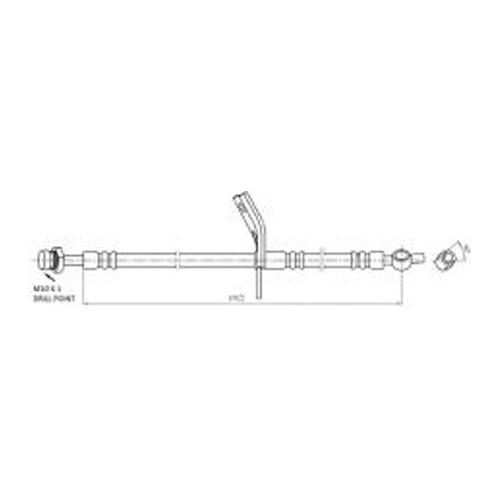 New Genuine PROTEX Hydraulic Hose - Front #H3590