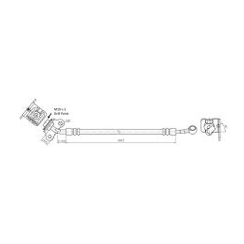 New Genuine PROTEX Hydraulic Hose - Rear #H3657