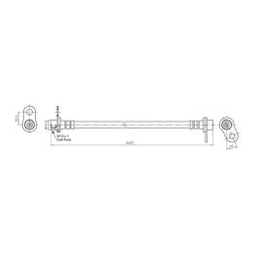 New Genuine PROTEX Hydraulic Hose - Rear #H3689