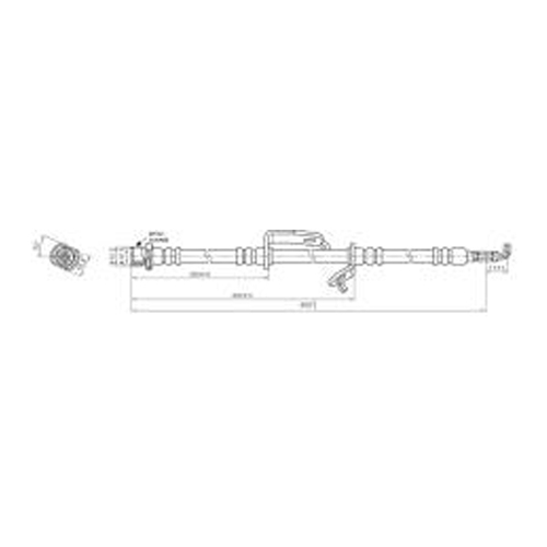 New Genuine PROTEX Hydraulic Hose - Front #H3742