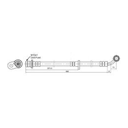 New Genuine PROTEX Hydraulic Hose - Front #H3763