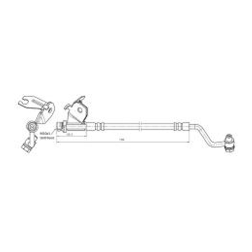 New Genuine PROTEX Hydraulic Hose - Rear #H3790
