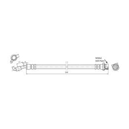 New Genuine PROTEX Hydraulic Hose - Rear #H3795