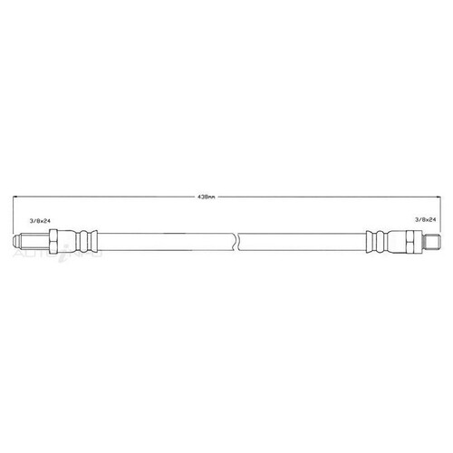 New Genuine PROTEX Hydraulic Hose - Rear #H574