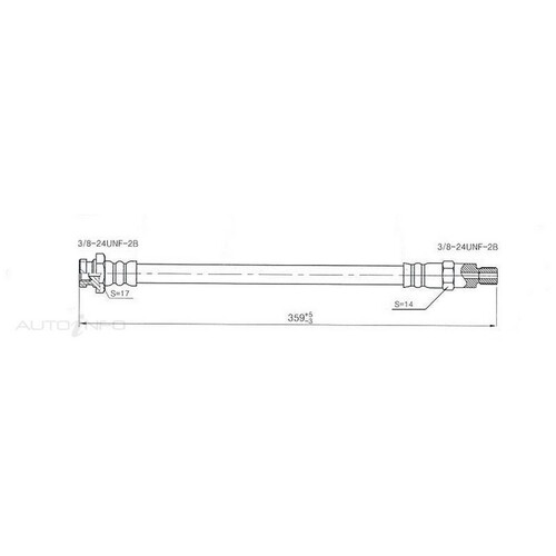 New Genuine PROTEX Hydraulic Hose - Front #H675