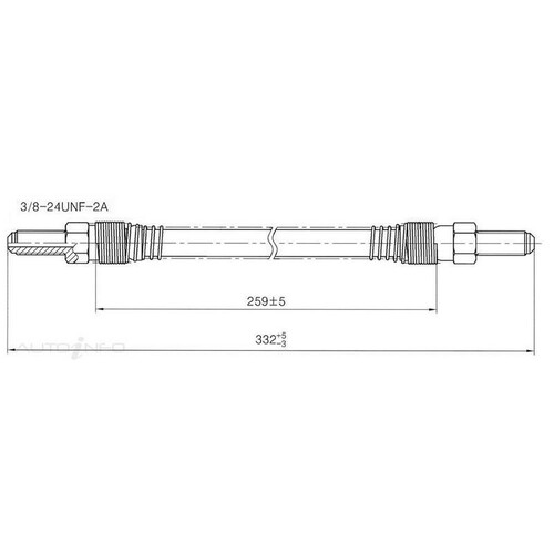 New Genuine PROTEX Brake Hydraulic Hose - Front #H676