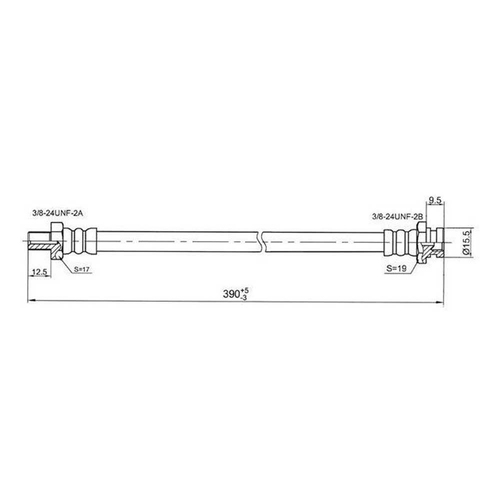 New Genuine PROTEX Brake Hydraulic Hose - Rear #H893