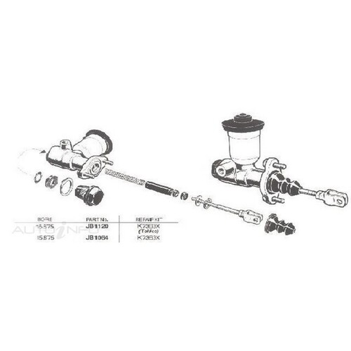 New Genuine PROTEX Clutch Master Cylinder #JB1120