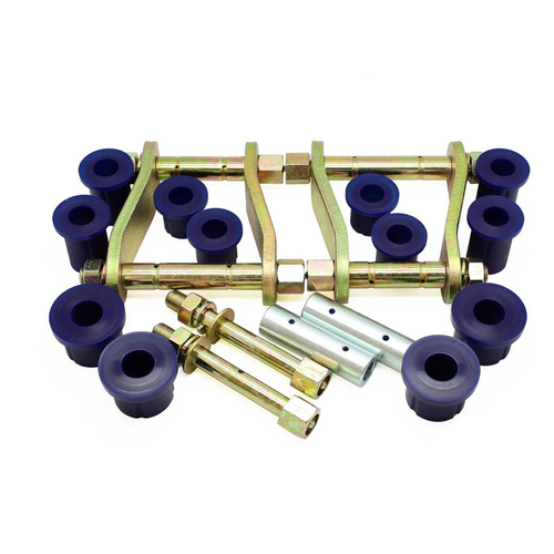 New Genuine SUPERPRO Greasable Shackle and Bushing Kit #KIT096SK