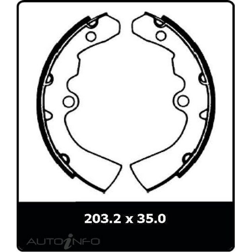 New Genuine PROTEX Brake Shoe - Front #N1042