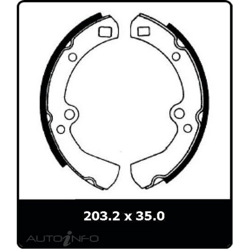 New Genuine PROTEX Brake Shoe - Rear #N1043