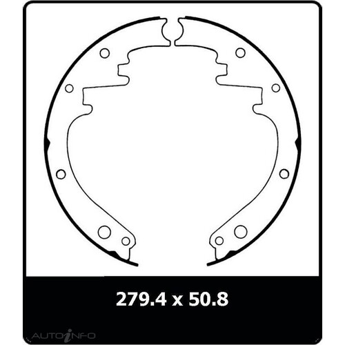 New Genuine PROTEX Brake Shoe - Rear #N1064