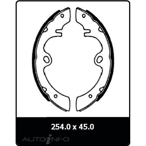 New Genuine PROTEX Brake Shoe - Rear #N1075