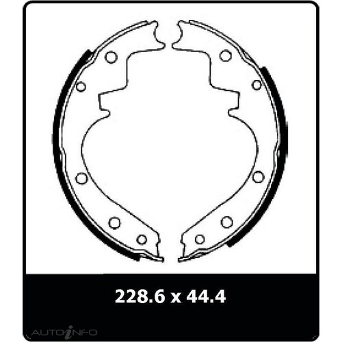 New Genuine PROTEX Brake Shoe - Rear #N1132
