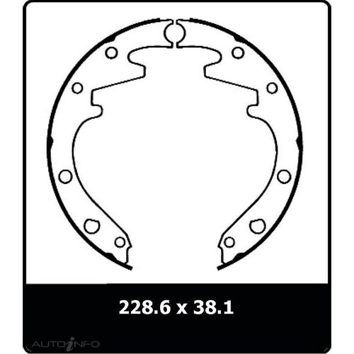 New Genuine PROTEX Brake Shoe - Rear #N1164