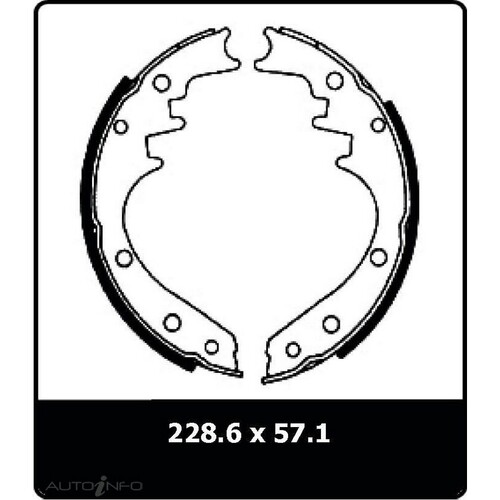 New Genuine PROTEX Brake Shoe - Front #N1172
