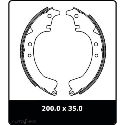 New Genuine PROTEX Brake Shoe - Rear #N1179
