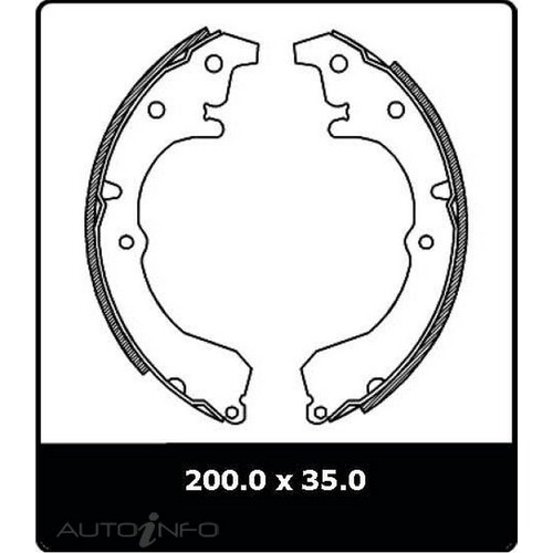 New Genuine PROTEX Brake Shoe - Rear #N1189