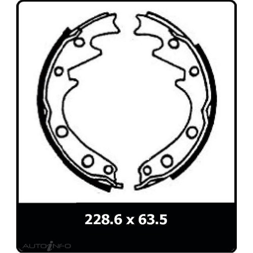 New Genuine PROTEX Brake Shoe - Front #N1263