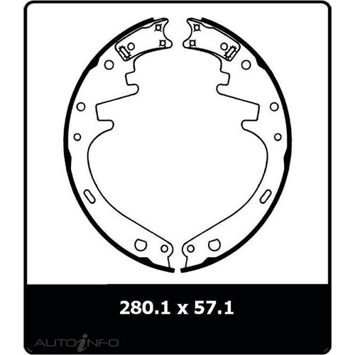 New Genuine PROTEX Brake Shoe - Rear #N1323