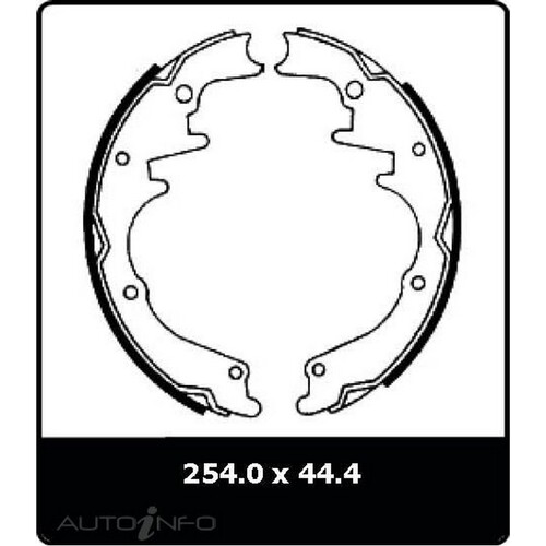 New Genuine PROTEX Drum Brake Shoe - Rear #N1337