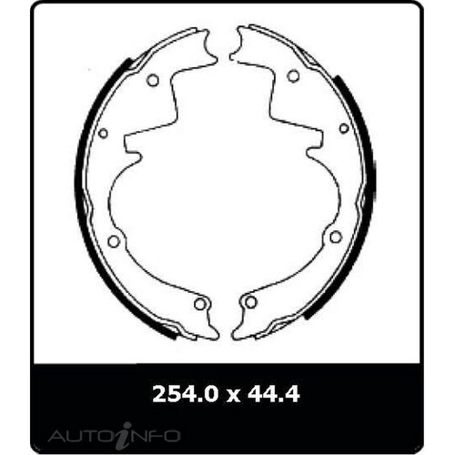 New Genuine PROTEX Drum Brake Shoe - Front #N1338