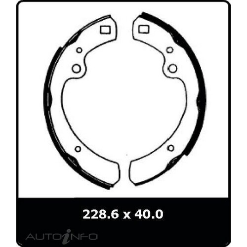New Genuine PROTEX Brake Shoe - Rear #N1339