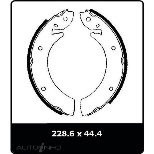 New Genuine PROTEX Drum Brake Shoe - Rear #N1344