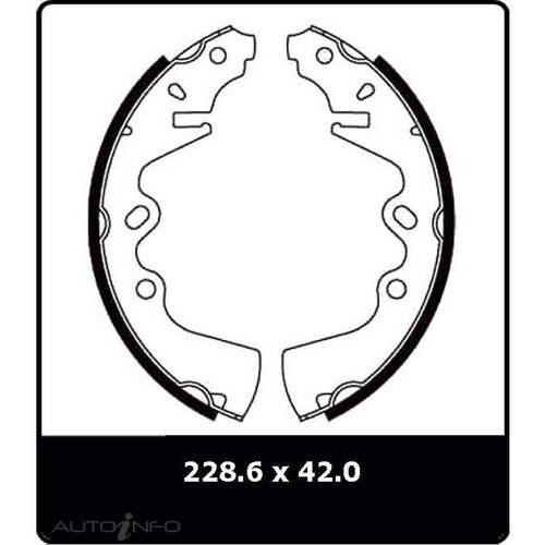 New Genuine PROTEX Brake Shoe - Rear #N1348