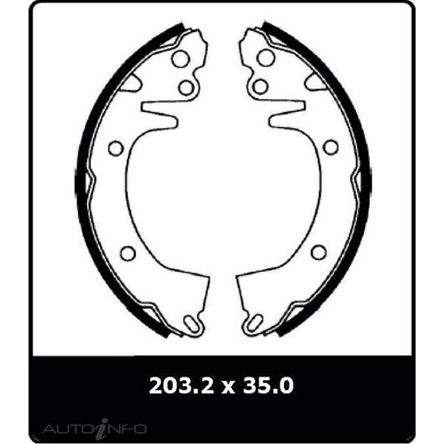 New Genuine PROTEX Brake Shoe - Rear #N1351
