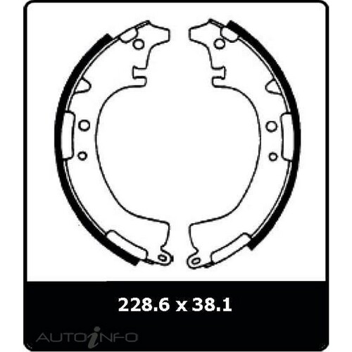 New Genuine PROTEX Brake Shoe - Rear #N1356