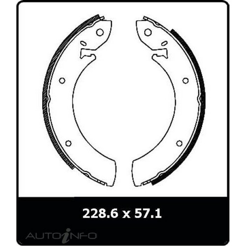 New Genuine PROTEX Drum Brake Shoe - Rear #N1364